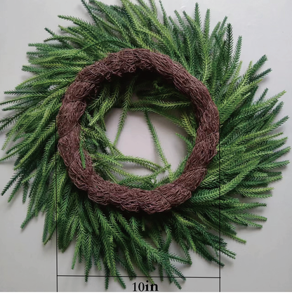 24-inch Christmas Norfolk pine swarm garland artificial greenery holiday fireplace indoor-outdoor decor