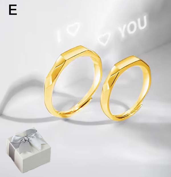 925 adjustable engagement party wedding gift light reflective ring